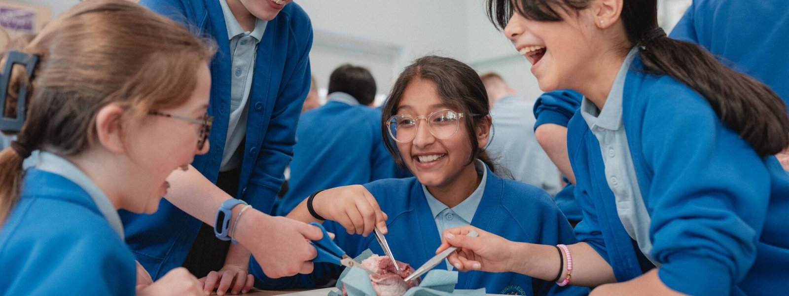 Barrow Hedges Primary School - Heart dissection in classroom